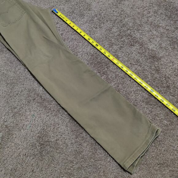 Levi's 513 Slim Straight Jeans Men's 32 x 29 Beige / Tan / Khaki Red Tab - Picture 7 of 8